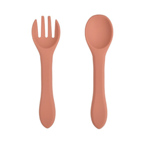 SILICONE FORK AND SPOON