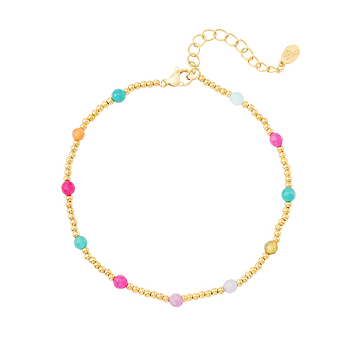 ANKLET - COLORED BEADS