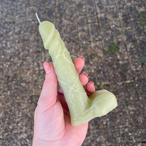 PENIS CANDLE  - LIGHT GREEN