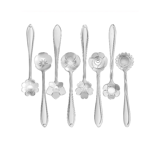 SET SILVER SMALL SPOONS (4)