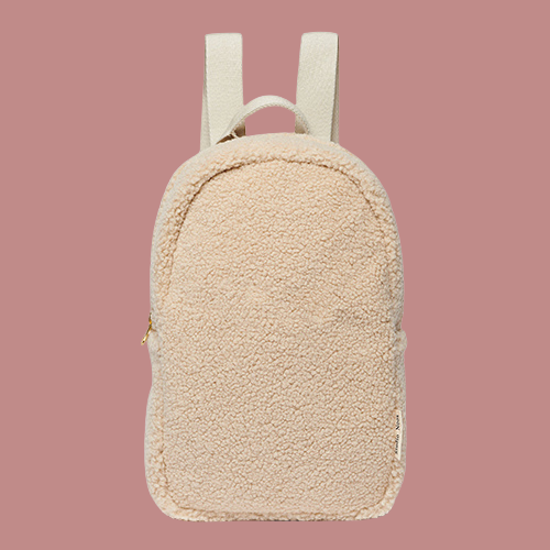 STUDIO NOOS - ECRU TEDDY MINI BACKPACK