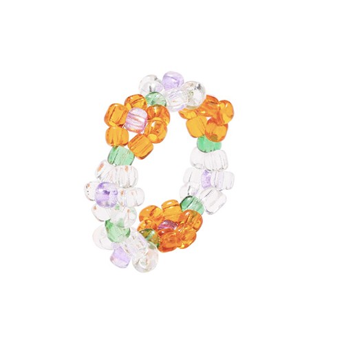 RING - BEAD FLOWERS