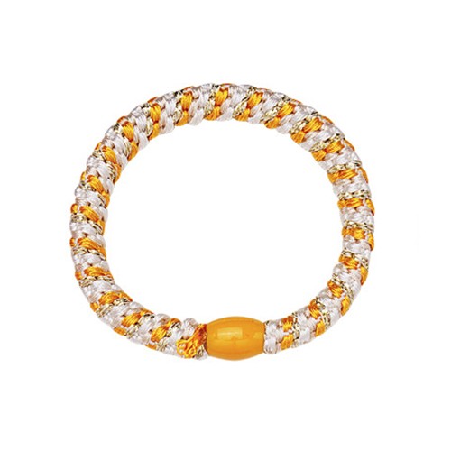 HAIR ELASTIC BRACELET - YELLOW/WHITE