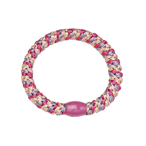 HAIR ELASTIC BRACELET - PURPLE/PINK/GOLD