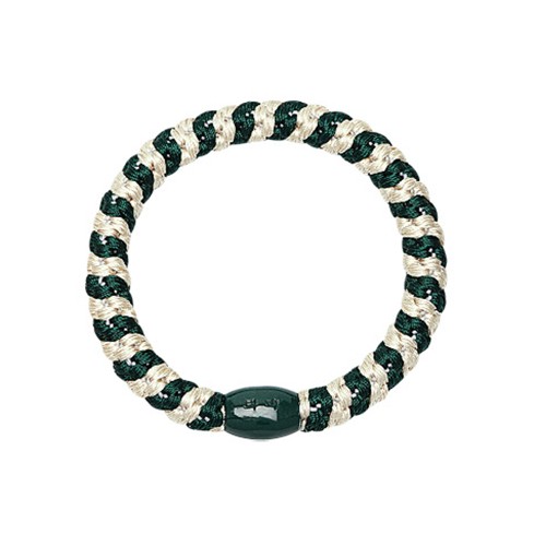 HAIR ELASTIC BRACELET - GREEN/WHITE