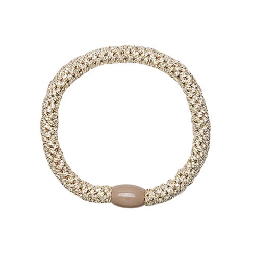 HAIR ELASTIC BRACELET - GLITTER BEIGE