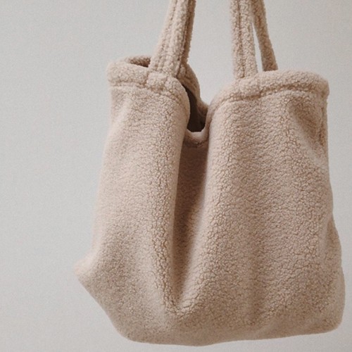 STUDIO NOOS - ECRU TEDDY MOM BAG