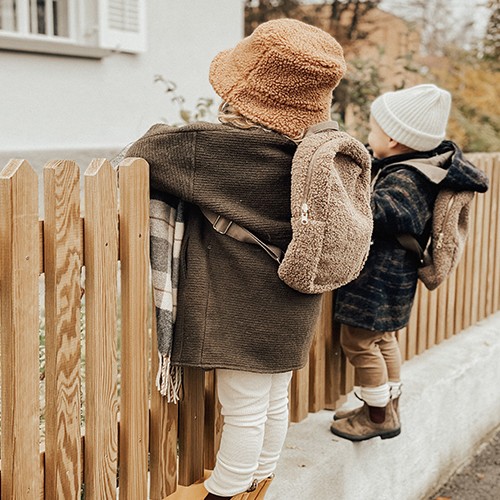 STUDIO NOOS - BROWN TEDDY MINI BACKPACK 