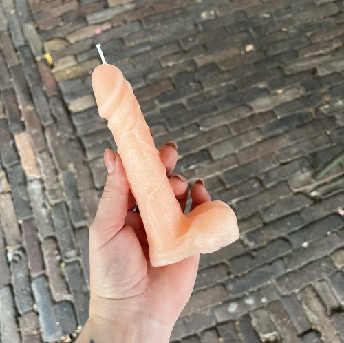 PENIS CANDLE - ORANGE