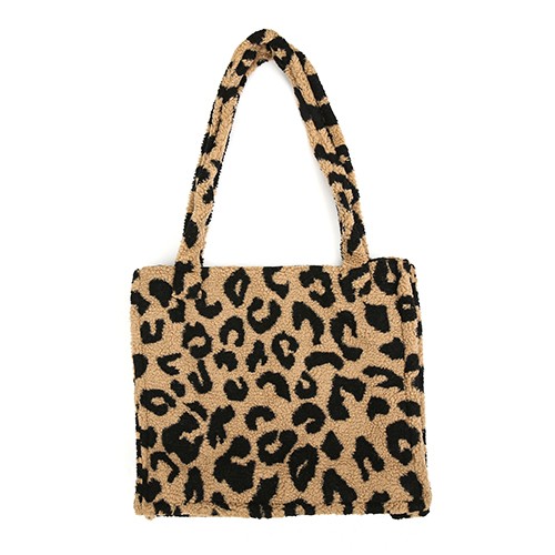 TEDDY LEOPARD SHOPPER