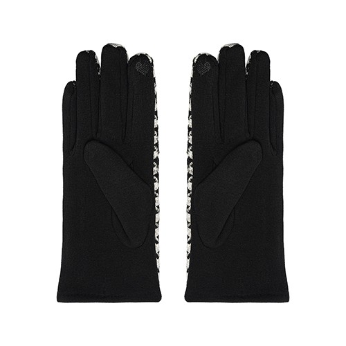 BLOCKED GLOVES - BLACK/WHITE
