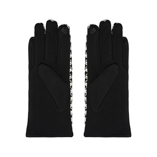 BLOCKED GLOVES - BLACK/WHITE