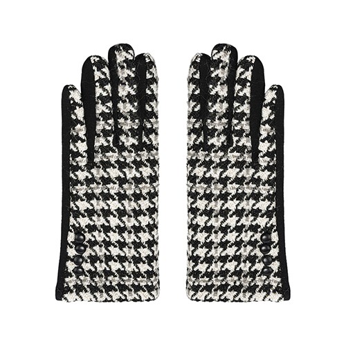 BLOCKED GLOVES - BLACK/WHITE