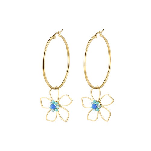 EARRINGS - FLOWER PEDANT 
