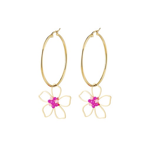 EARRINGS - FLOWER PEDANT