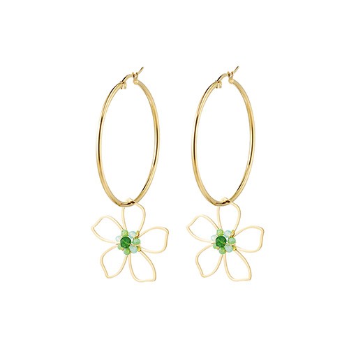 EARRINGS - FLOWER PEDANT