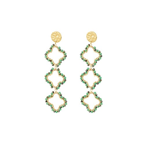 EARRINGS - THREE CLOVERS